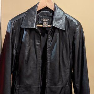 Croft & Barrow Black Leather Woman's Jacket, Small